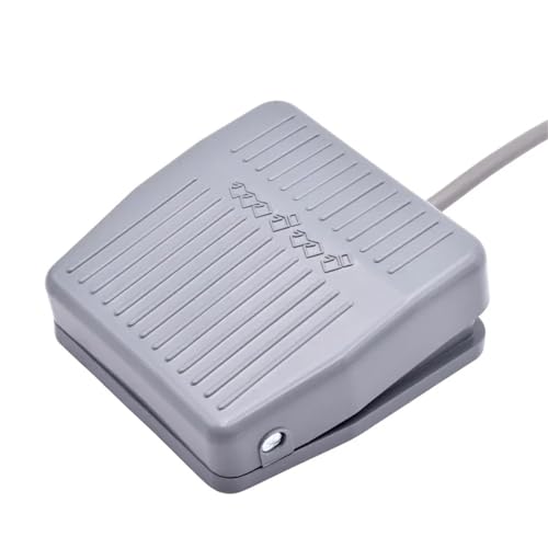 1 stück SPDT Kunststoff Elektrische Power Pedal Schalter Wasserdicht Fuß Control Pedal 220V AC 10A Auf Off Grau Momentary Fußschalter(0.15m) von JXCHSWOU