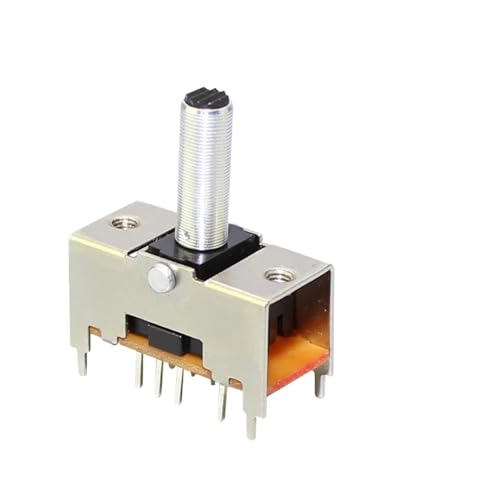 10 STÜCKE ON/ON/ON 2P3T 8PIN Mikro-Schiebeschalter Doppelpolig 50mA 3-Positionen-Metall-Kippschalter mit 15 mm Aluminium-Betätigungselement 10 STÜCKE ON/ON/ON 2P3T 8PIN Mikro-Schiebeschalter Doppelpolig 50mA 3-Positionen-Metall-Kippschalter mit 15 mm Aluminium-Betätigungselement von JXCHSWOU