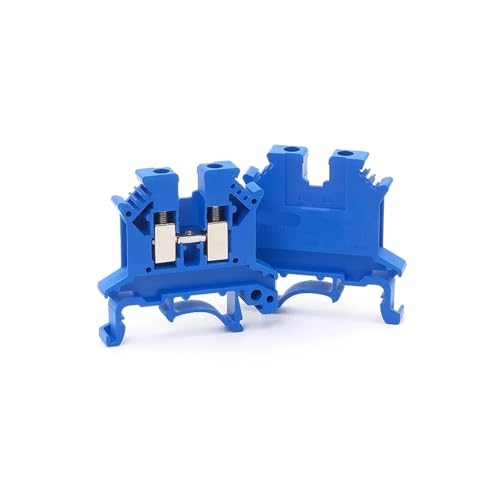 10 Stück UK-2.5B Din Rail Terminal Block Draht Elektrischer Leiter Universal Schraube Anschluss Klemmleiste Block UK2.5B Stecker(Blue) von JXCHSWOU