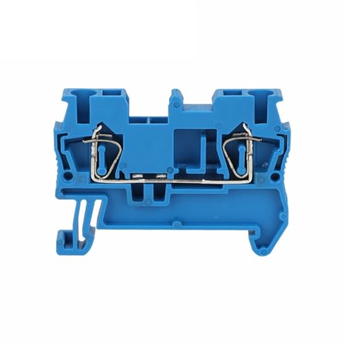 10 Stücke ST2.5 Federkäfiganschluss 2,5 mm² 14 AWG Verdrahtung Zugdraht Elektrischer Anschluss DIN-Schienenklemmenblock ST 2.5(Blue) von JXCHSWOU