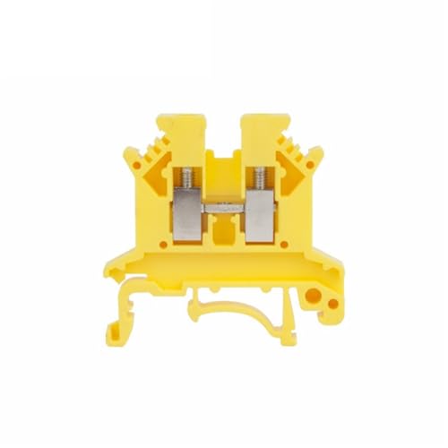 10 Stücke UK2.5B Elektrische Klemmen for Kabel 2,5mm Draht Streifen Schraube Termin Elektrische Stecker Din Rail Terminal Block UK 2,5(UK2.5B-Yellow) von JXCHSWOU