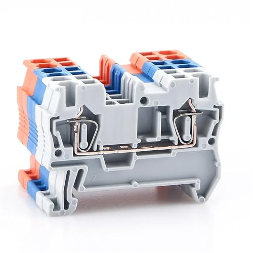 10 stücke Din Rail Terminal Block ST-2.5 Pull Typ Frühling Verbindung Stecker Schraubenlose Kupfer Draht Leiter 6 Farben ST2.5(Green) von JXCHSWOU
