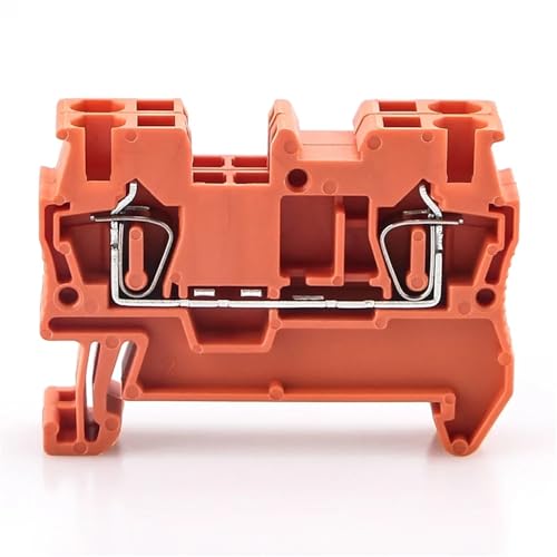 10 stücke Din Rail Terminal Block ST-2.5 Pull Typ Frühling Verbindung Stecker Schraubenlose Kupfer Draht Leiter 6 Farben ST2.5(Orange) von JXCHSWOU