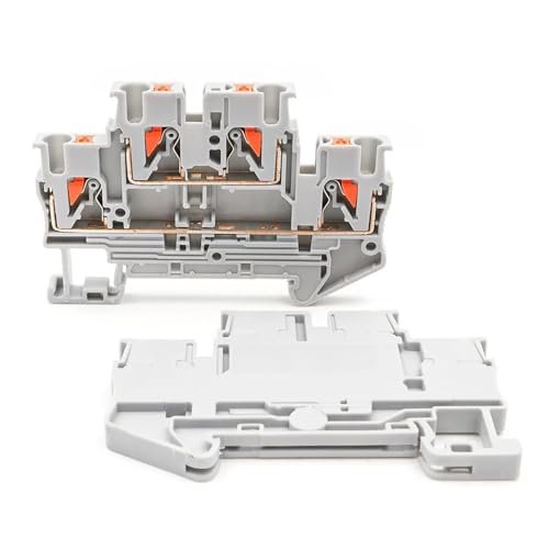10 stücke PTTB 2,5 Terminal Blöcke 2,5mm DIN Schiene Montieren Frühling Clamp Draht Anschlüsse(PTTB-2.5-GRAY) von JXCHSWOU