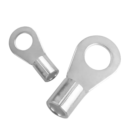 100 STÜCKE Kabel Drahtverbinder Crimp OT2.5-3 2,5-6 4-5 Nicht isolierter Ring O-Typ Verzinnte Messingklemmen Sortiment Kaltgepresst(OT 4-10) von JXCHSWOU