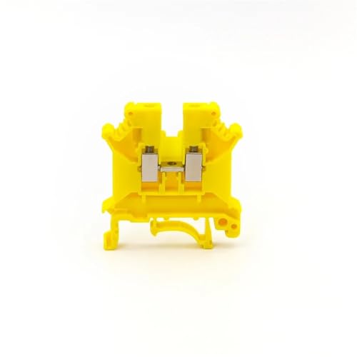 100 stücke Din Rail Terminal Block UK-5N Universal Stecker Schraube Verbindung Elektrische Verdrahtung Leiter UK5N Terminal Streifen Block(Yellow) von JXCHSWOU