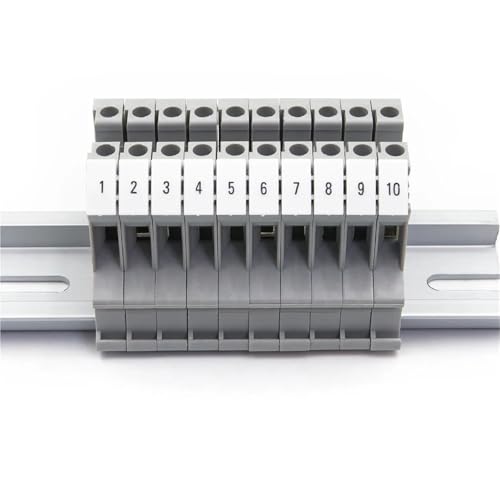 10Pcs ZB 4/5/6/8/10 DIN Rail Terminal Marker Streifen Etiketten for Klare Draht Identifizierung und Wir(21-30,ZB 5) von JXCHSWOU