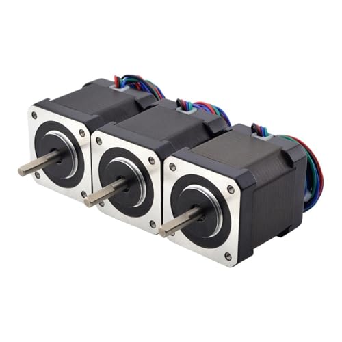 17 Schrittmotor, 48 mm, 17HS19-2004S1, 2 A, 2-phasiger Nema17-Schrittmotor, 59 Ncm, mit 1 m Kabel, 4-adrig, for CNC-Extruder von JXCHSWOU