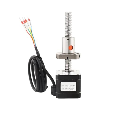 17 Schrittmotor 1,7 A 40 N.cm 1,8 Grad 17HS4401S-SFU1204 Kugelumlaufspindel L100-300MM 42BYGH40 CNC-Graviermaschine 3D-Drucker(200mm,17hs4401s-1202-1PCS) von JXCHSWOU