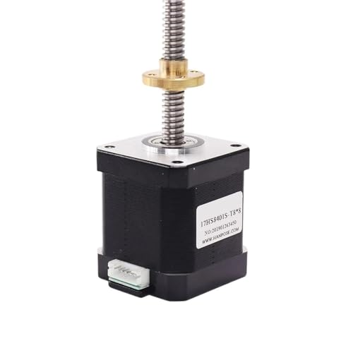 17 Schrittmotor 17HS8401S-T8 Leitspindel 2/4/8 mm 310 mm Frässchnitt CNC-Graviermaschine for 42-Motor-3D-Drucker(150mm,17HS8401S-T8x8) von JXCHSWOU