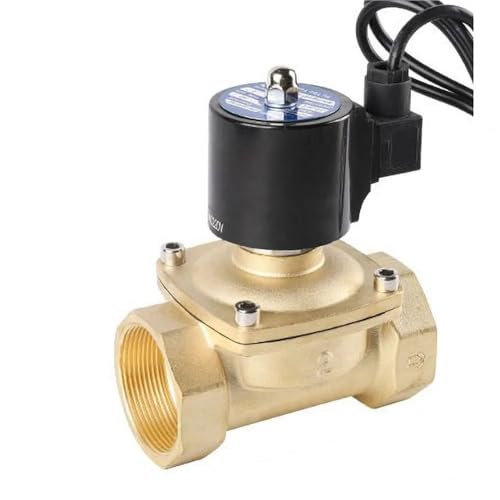 1pc 2 "Wasserdichte Messing Magnetventil Normalerweise Geschlossen Brunnen Magnetventile for Underwater220V 110V 24V 12V 24v(BSPT_380V_VITON-SEAL) von JXCHSWOU