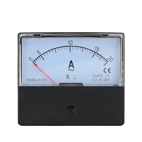 1pc DH-670 Rechteckige Analog Strom Panel AC 20A 30A 50A 75A 100A 150A 200A Ampere Meter Amperemeter(50A) von JXCHSWOU