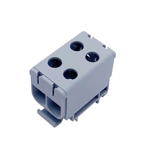 1pc Terminal 50mm2 800V Hohe Strom JUT10-50/2 DIN Schiene Montiert Aluminium Block Zwei Geben Zwei Kommen Elektrische Verbindung Kabel(Grey) von JXCHSWOU