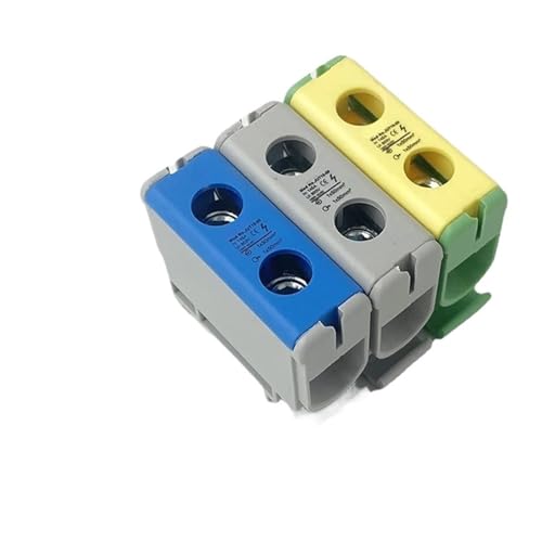 2 stücke 50mm2 Terminal Block Aluminium Typ 800V Ein Pol 1P DIN Schiene Montage Guide Elektrische Kupfer JUT10-50(2pcs Grey) von JXCHSWOU