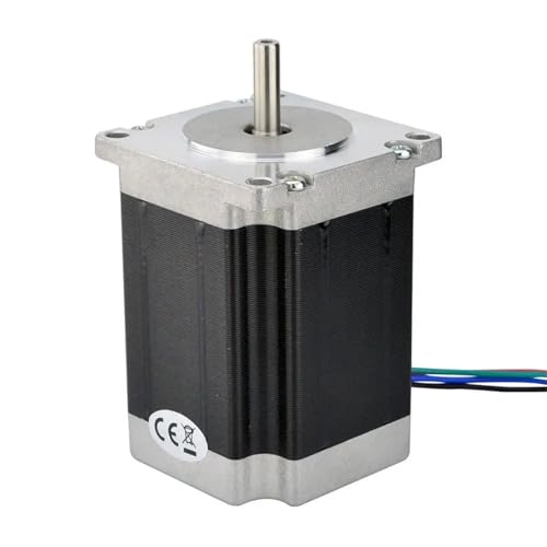 23 Schrittmotor 1,9 Nm (269 oz.in) 2,8 A 76 mm 4-adriger Motor 6 mm Welle for CNC-Gravierfräsmaschine von JXCHSWOU