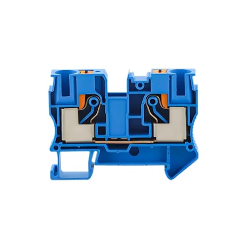 5 Stücke Din Rail Terminal Block Leiter PT-10 Anschlüsse Push-In Frühling Schraubenlose Durchführung Terminalak Block Draht Stecker(Blue) von JXCHSWOU