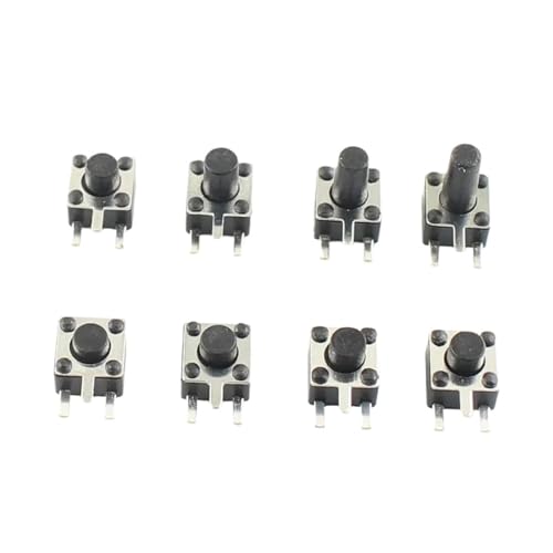 50 stücke Micro Schalter 4.5 * 4,5 3P Taste Momentary Tactile Tact Push 3 Pin DIP Rgiht Winkel 4,5x4,5x3.8/4.3/4.5/4.8/5/6/7/8mm(4.5x4.5x4.5mm) von JXCHSWOU