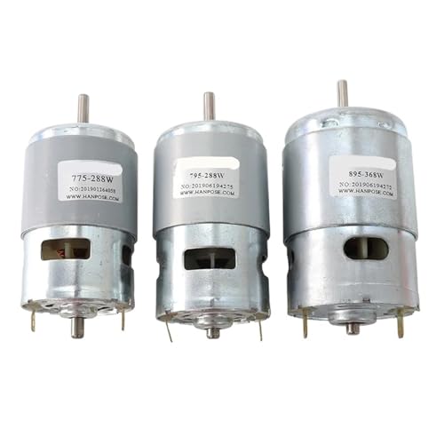 775 795 895w Motorhalterung 12V 24V 3000-15000RPM Bürstenmotor Großer Getriebemotor for Graviermaschine Drehwerkzeug(895-200w-3000rp-12V) von JXCHSWOU
