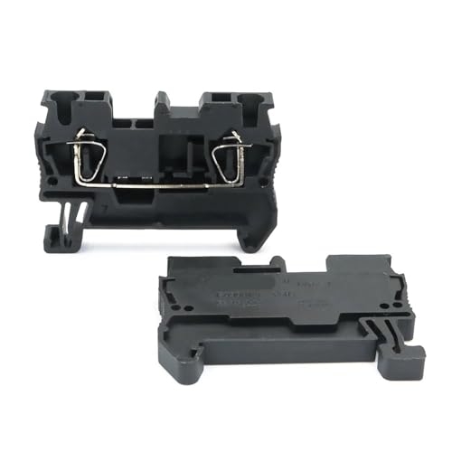 DIN-Schienen-Anschlussblock, 2,5 mm², 300 V, Federklemmanschluss ST 2,5 for die Stromverteilung (10 Stück)(ST-2.5-10 PCS-BLACK) von JXCHSWOU
