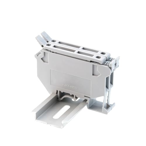 Din-Schienen-Sicherungsklemmenblöcke Grau UK5-HESI-Anschlussschraubentyp 10 Stück UK5-HESILED-Schraubsicherungshalter-Drahtleiter(Without LED light,2A fuse) von JXCHSWOU