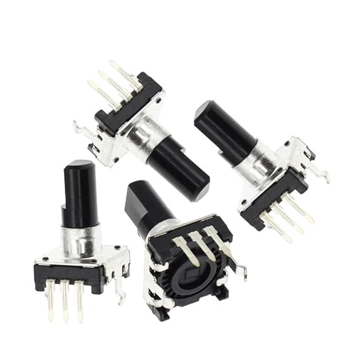 EC12 360-Grad-Drehgeber RE12 Audio-Encoder-Codierung 3Pin 5Pin 24 Position mit Druckknopfschaltergriff 15 mm(1PCS) von JXCHSWOU