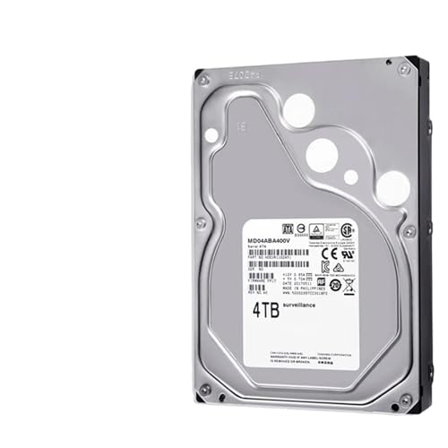 JXCHSWOU 4TB Videoüberwachungsfestplatte DVR NVR CCTV-Monitor HDD HD Interne SATA III 6Gb/s 5400RPM 128MB 3,5" Festplatte von JXCHSWOU