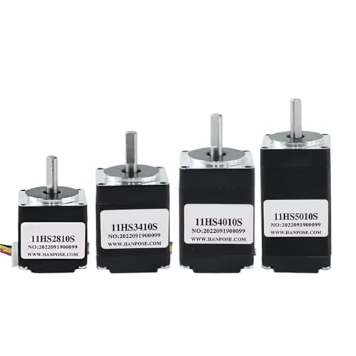 NEMA11 Hybrid-Schrittmotor 11HS2810 3410 5010 28 x 28 x 34 mm 0,17 Nm 2 Phasen 4 Drähte 1,8 Grad for 3D-Medizinmaschinen(11HS3410) von JXCHSWOU