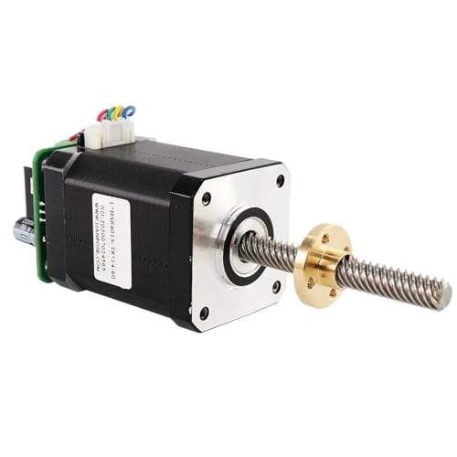 NEMA17 Schraubenmotor 17HS6401S-T8 310 mm mit Antriebsmotorantrieb Integrierte Maschine 1,7 A 70 N.CM for 3D-Drucker-Monitorausrüstung(6401S-DRV-T8X4-310) von JXCHSWOU