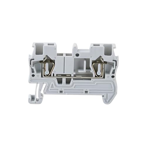 ST-1.5 100 Stück Din-Schienen-Anschlussblock Federstecker Elektrischer Zugtyp Federkäfig-Anschluss Drahtleiter(Gray) von JXCHSWOU