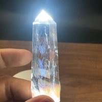 Blauer Engel Feder Quarz Pointer, Blauer Nadel Kristall Turm, Glück Und Verbessern, Kommunikation, Jxcrystal von JXCrystal