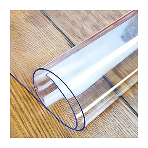 JXFS Glasklar Folie PVC Tischfolie,Kristall Transparente Folie Esstisch Abdeckung,Wasserdicht HitzebestäNdige,Benutzerdefinierte UnterstüTzung,Geeignet FüR KüChe Garten(Color:1mm,Size: 30x70cm) von JXFS