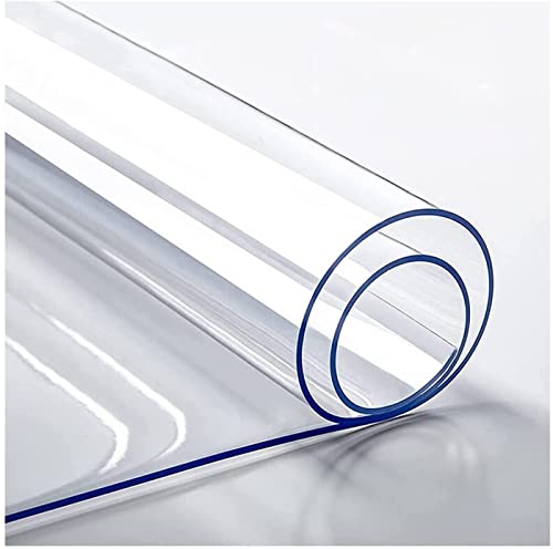 Tischschutz Folie Transparente PVC Folie Schutzfolie Glasklar Tischdecke Tischfolie,Wasserdicht VerschleißFest HitzebestäNdig,Geeignet FüR KüChe, Garten Und BüRo(Color:1.5mm,Size: 30x60cm) von JXFS