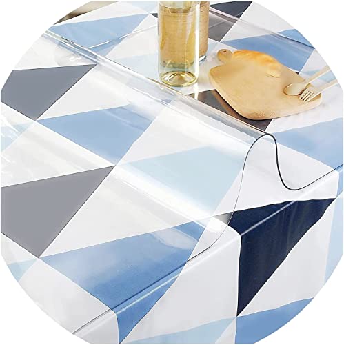 Tischschutz Folie Transparente PVC Folie Schutzfolie Glasklar Tischdecke Tischfolie,Wasserdicht VerschleißFest HitzebestäNdig,Geeignet FüR KüChe, Garten Und BüRo(Color:2mm,Size: 60x220cm) von JXFS
