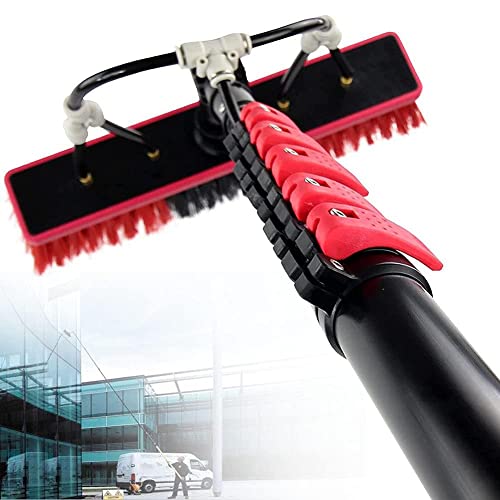 JXIPANUL Teleskopstange Wasserführend, Fensterputzstange, Fensterreinigungsbürste Set, 3.6M/5.4M/6M/7.2M/9M/10.8M Photovoltaikreinigung Solarreinigung Fassadenreinigung von JXIPANUL