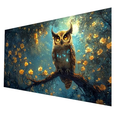 5D Diamond Painting Erwachsene, Diamant Malen Nach Zahlen Eule mit Diamond Painting Zubehör Set Blume, Vollbohrer leinwand Malen 50 x 100 CM, Diamant Cross Stitch Bastelset Erwachsene JXL-4145 5D Diamond Painting Erwachsene, Diamant Malen Nach Zahlen Eule mit Diamond Painting Zubehör Set Blume, Vollbohrer leinwand Malen 50 x 100 CM, Diamant Cross Stitch Bastelset Erwachsene JXL-4145 von JXLEULIN