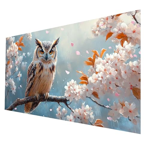 5D Diamond Painting Erwachsene, Diamant Malen Nach Zahlen Eule mit Diamond Painting Zubehör Set Blume, Vollbohrer leinwand Malen 60 x 120 cm, Diamant Cross Stitch Bastelset Erwachsene JXL-5386 5D Diamond Painting Erwachsene, Diamant Malen Nach Zahlen Eule mit Diamond Painting Zubehör Set Blume, Vollbohrer leinwand Malen 60 x 120 cm, Diamant Cross Stitch Bastelset Erwachsene JXL-5386 von JXLEULIN