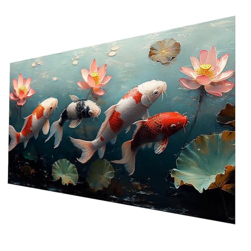 5D Diamond Painting Erwachsene, Diamant Malen Nach Zahlen Fisch mit Diamond Painting Zubehör Set Blume, Vollbohrer leinwand Malen 40x80CM, DIY Diamant Cross Stitch Bastelset Erwachsene JXL-3084 5D Diamond Painting Erwachsene, Diamant Malen Nach Zahlen Fisch mit Diamond Painting Zubehör Set Blume, Vollbohrer leinwand Malen 40x80CM, DIY Diamant Cross Stitch Bastelset Erwachsene JXL-3084 von JXLEULIN