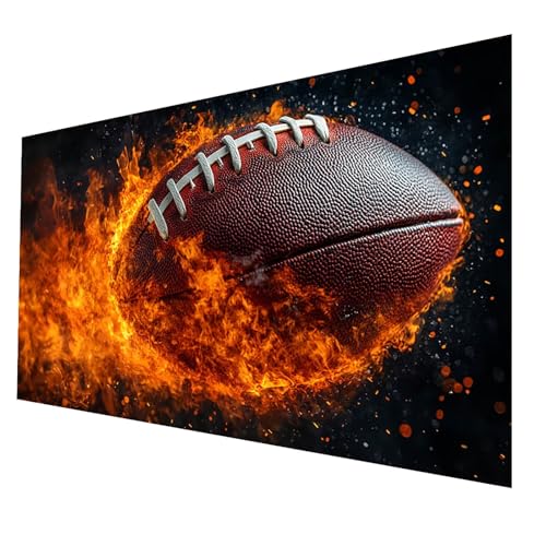 5D Diamond Painting Erwachsene, Diamant Malen Nach Zahlen Fußball mit Diamond Painting Zubehör Set Flamme, Vollbohrer leinwand Malen 35x70CM, Diamant Cross Stitch Bastelset Erwachsene JXL-4603 5D Diamond Painting Erwachsene, Diamant Malen Nach Zahlen Fußball mit Diamond Painting Zubehör Set Flamme, Vollbohrer leinwand Malen 35x70CM, Diamant Cross Stitch Bastelset Erwachsene JXL-4603 von JXLEULIN