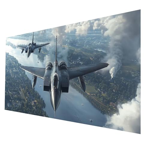 5D Diamond Painting Erwachsene, Diamant Malen Nach Zahlen Kämpfer mit Diamond Painting Zubehör Set Flugzeug, Vollbohrer leinwand Malen 70 x 140 CM, Diamant Cross Stitch Bastelset Erwachsene JXL-6947 5D Diamond Painting Erwachsene, Diamant Malen Nach Zahlen Kämpfer mit Diamond Painting Zubehör Set Flugzeug, Vollbohrer leinwand Malen 70 x 140 CM, Diamant Cross Stitch Bastelset Erwachsene JXL-6947 von JXLEULIN