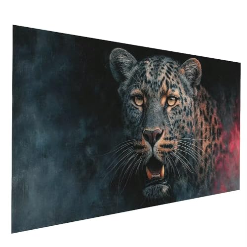 5D Diamond Painting Erwachsene, Diamant Malen Nach Zahlen Leopard mit Diamond Painting Zubehör Set Tier Vollbohrer leinwand Malen 70 x 140 CM, Diamant Cross Stitch Bastelset Erwachsene JXL-11836 von JXLEULIN