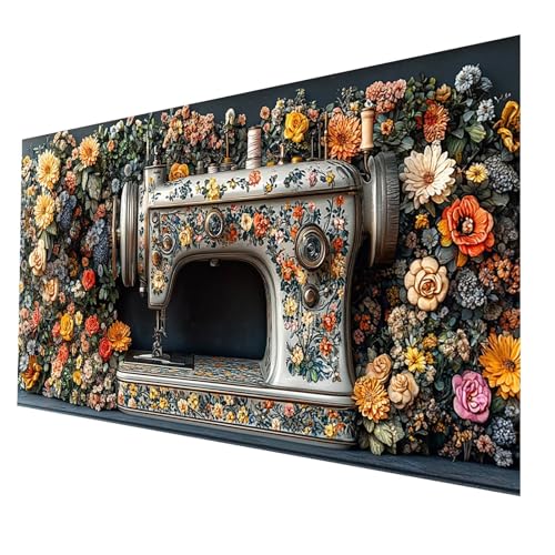 5D Diamond Painting Erwachsene, Diamant Malen Nach Zahlen Nähmaschine mit Diamond Painting Zubehör Set Blume, Vollbohrer leinwand Malen 90 x 180 cm, Diamant Cross Stitch Bastelset Erwachsene JXL-3309 5D Diamond Painting Erwachsene, Diamant Malen Nach Zahlen Nähmaschine mit Diamond Painting Zubehör Set Blume, Vollbohrer leinwand Malen 90 x 180 cm, Diamant Cross Stitch Bastelset Erwachsene JXL-3309 von JXLEULIN