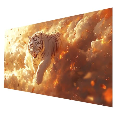 5D Diamond Painting Erwachsene, Diamant Malen Nach Zahlen Tiger mit Diamond Painting Zubehör Set Wolke, Vollbohrer leinwand Malen 30x60cm, DIY Diamant Cross Stitch Bastelset Erwachsene JXL-7282 5D Diamond Painting Erwachsene, Diamant Malen Nach Zahlen Tiger mit Diamond Painting Zubehör Set Wolke, Vollbohrer leinwand Malen 30x60cm, DIY Diamant Cross Stitch Bastelset Erwachsene JXL-7282 von JXLEULIN