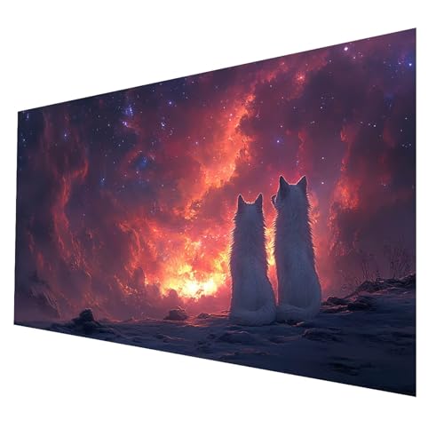 5D Diamond Painting Erwachsene, Diamant Malen Nach Zahlen Wolf mit Diamond Painting Zubehör Set Landschaft, Vollbohrer leinwand Malen 60x120CM, Diamant Cross Stitch Bastelset Erwachsene JXL-6606 5D Diamond Painting Erwachsene, Diamant Malen Nach Zahlen Wolf mit Diamond Painting Zubehör Set Landschaft, Vollbohrer leinwand Malen 60x120CM, Diamant Cross Stitch Bastelset Erwachsene JXL-6606 von JXLEULIN