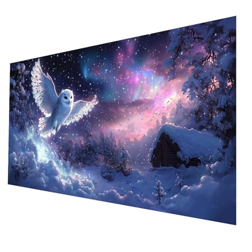 Diamond Painting kinder Eule Diamond Painting 30 x 60CM, DIY Crystal art Cross Stickerei Basteln Erwachsene Aurora, 5D Diamant Malen Nach Zahlen Erwachsene, Geschenke für Frauen Wanddekor JXL-5812 von JXLEULIN