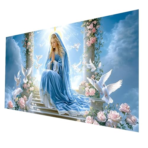 Diamond Painting kinder Heilige Mutter Diamond Painting 30 x 60cm, DIY Crystal art Cross Stickerei Basteln Erwachsene Taube, 5D Diamant Malen Nach Zahlen Erwachsene, Geschenke für Frauen JXL-5612 von JXLEULIN