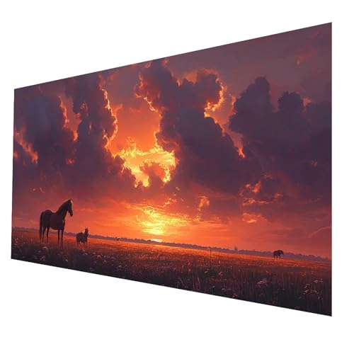 Diamond Painting kinder Horse Diamond Painting 60x120 CM, DIY Crystal art Cross Stickerei Basteln Erwachsene Wolke, 5D Diamant Malen Nach Zahlen Erwachsene, Geschenke für Frauen Wanddekor JXL-6716 von JXLEULIN