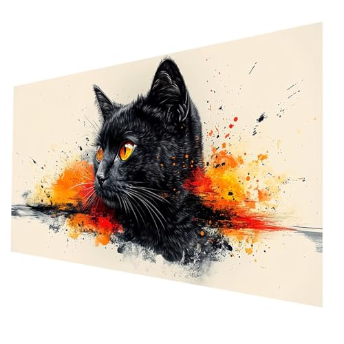 Diamond Painting kinder Katze Diamond Painting 60x120 cm, DIY Crystal art Cross Stickerei Basteln Erwachsene Tier, 5D Diamant Malen Nach Zahlen Erwachsene, Home Wanddekor, Geschenke für Frauen JXL6916 von JXLEULIN