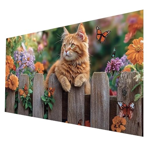 Diamond Painting kinder Schmetterling Diamond Painting 70x140 cm, DIY Crystal art Cross Stickerei Basteln Erwachsene Katze, 5D Diamant Malen Nach Zahlen Erwachsene, Geschenke für Frauen JXL-5157 von JXLEULIN