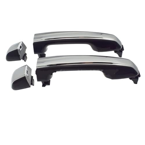 Auto-Außentürgriff Außentürgriff außen, Chrom, schwarz, hinten, links, rechts/passend for LEXUS GX460 2010 2012 2013 2014 2015 2016 2017 Auto Außentürgriff Fahrertür(Rear Pair 2PCS) von JXMFKBB