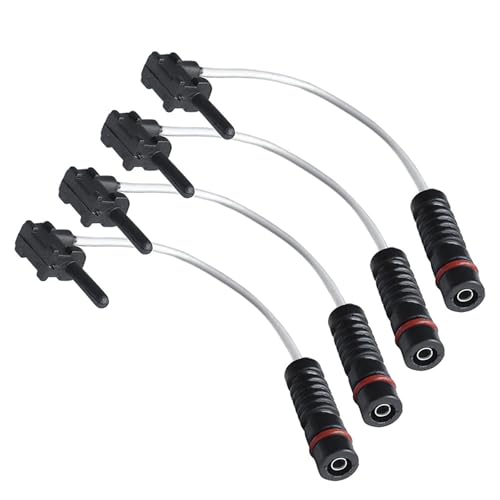 Bremsbelagverschleißsensor 4-teiliges Bremsbelagverschleißsensor-Kit 1405401217, Bremsbelagverschleißsensor vorne und hinten/Passend for Mercedes-Benz W140, W107, W124, Bremsbelagdickensensor von JXMFKBB